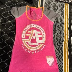 Women American fighter shirt